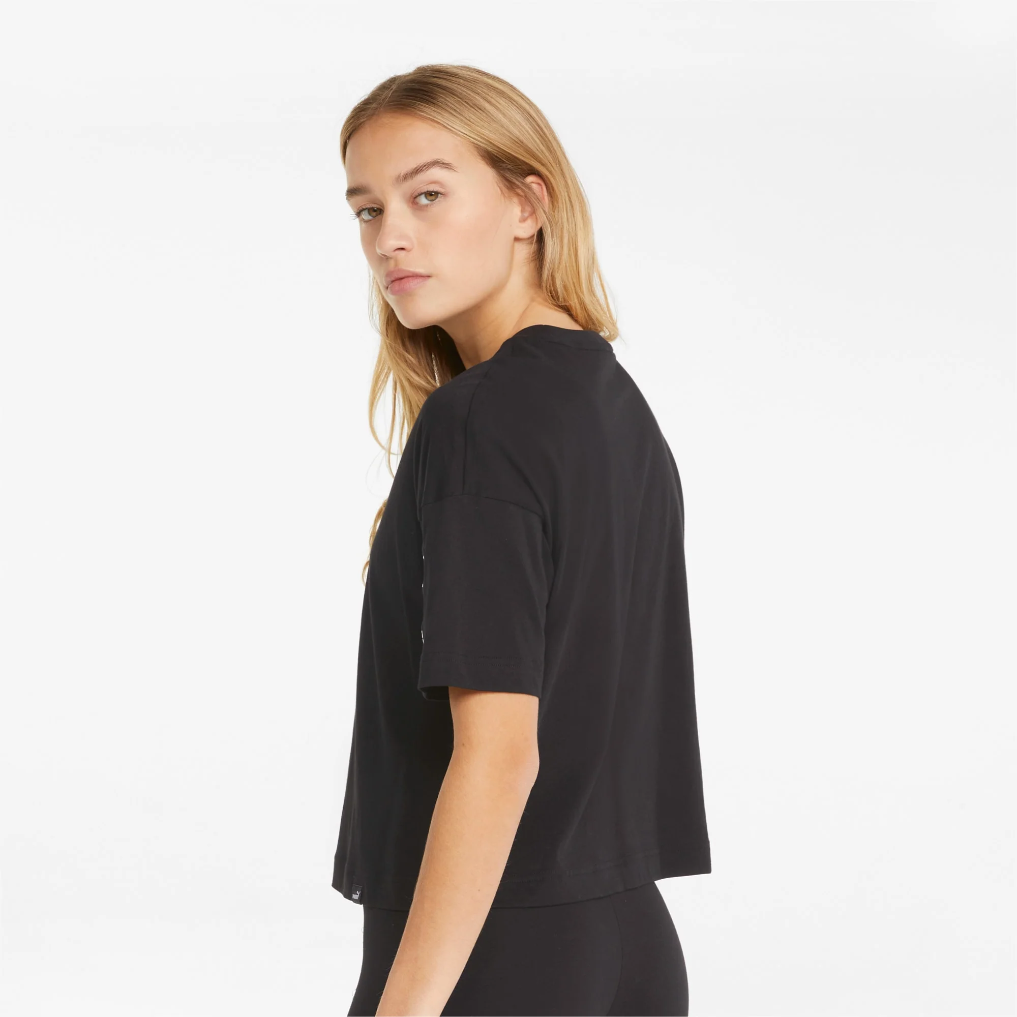 T-shirts Mulher Puma Power Tape Cropped - Image 2