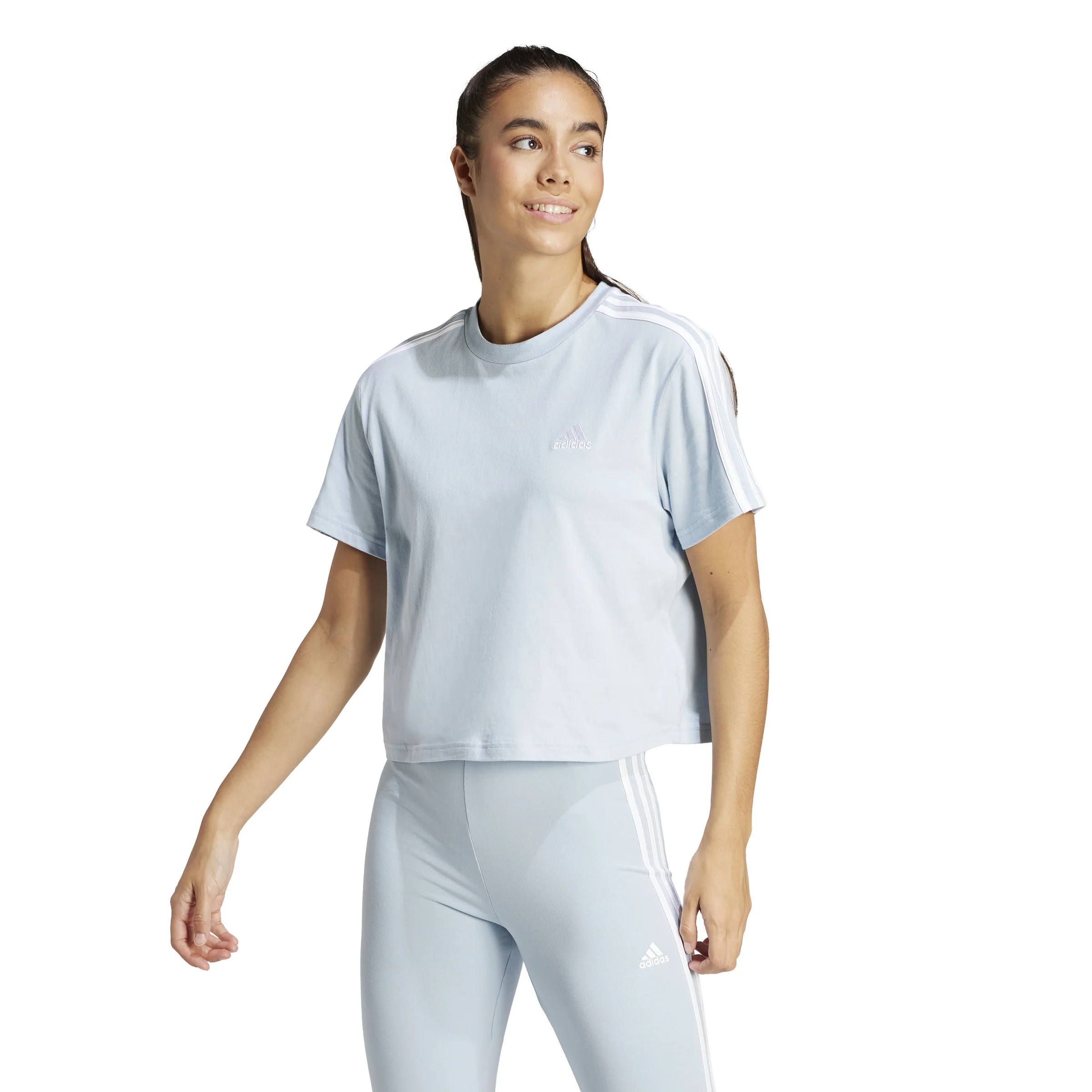 T-shirts de Algodão Adidas 3-Stripes Essentials