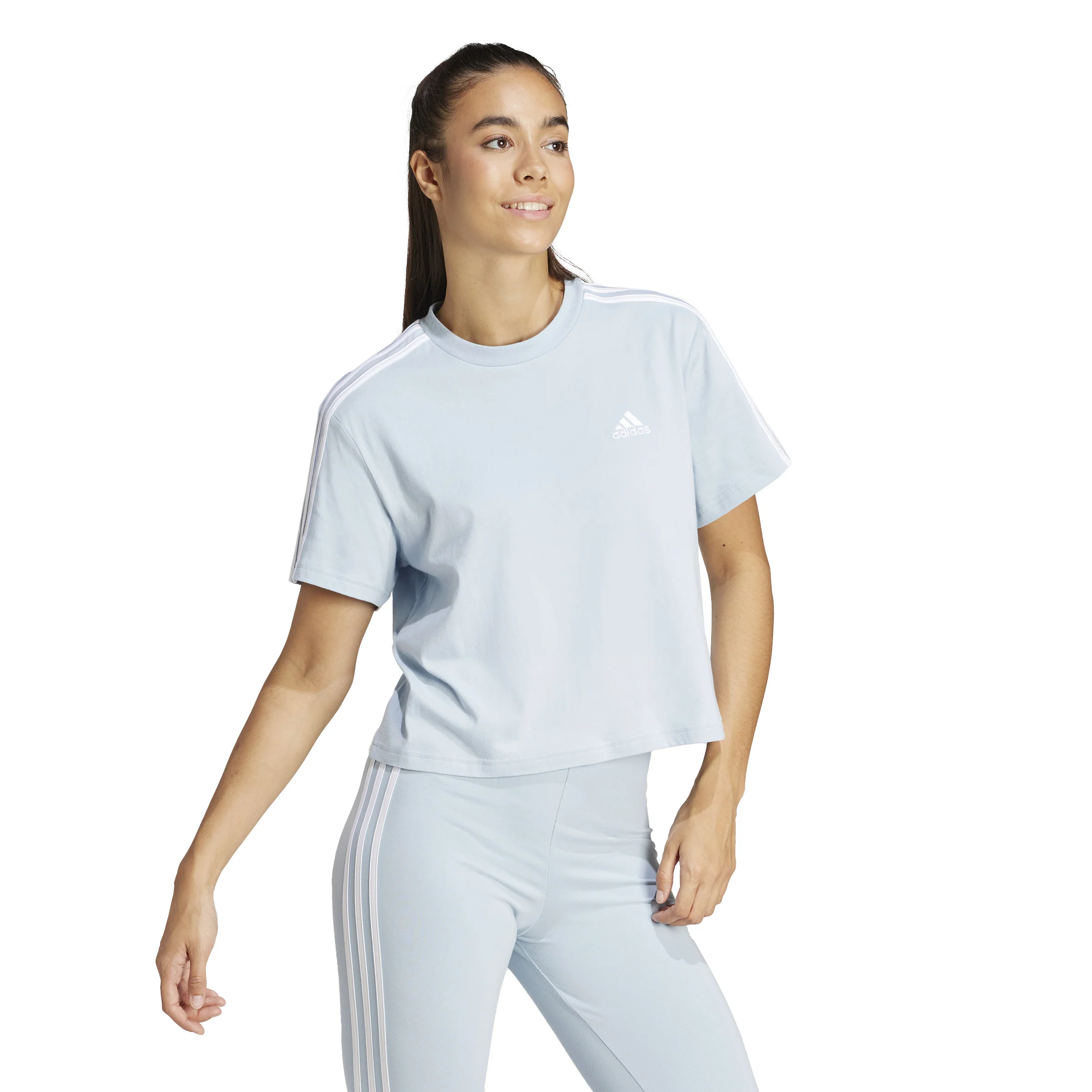 T-shirts de Algodão Adidas 3-Stripes Essentials - Image 3