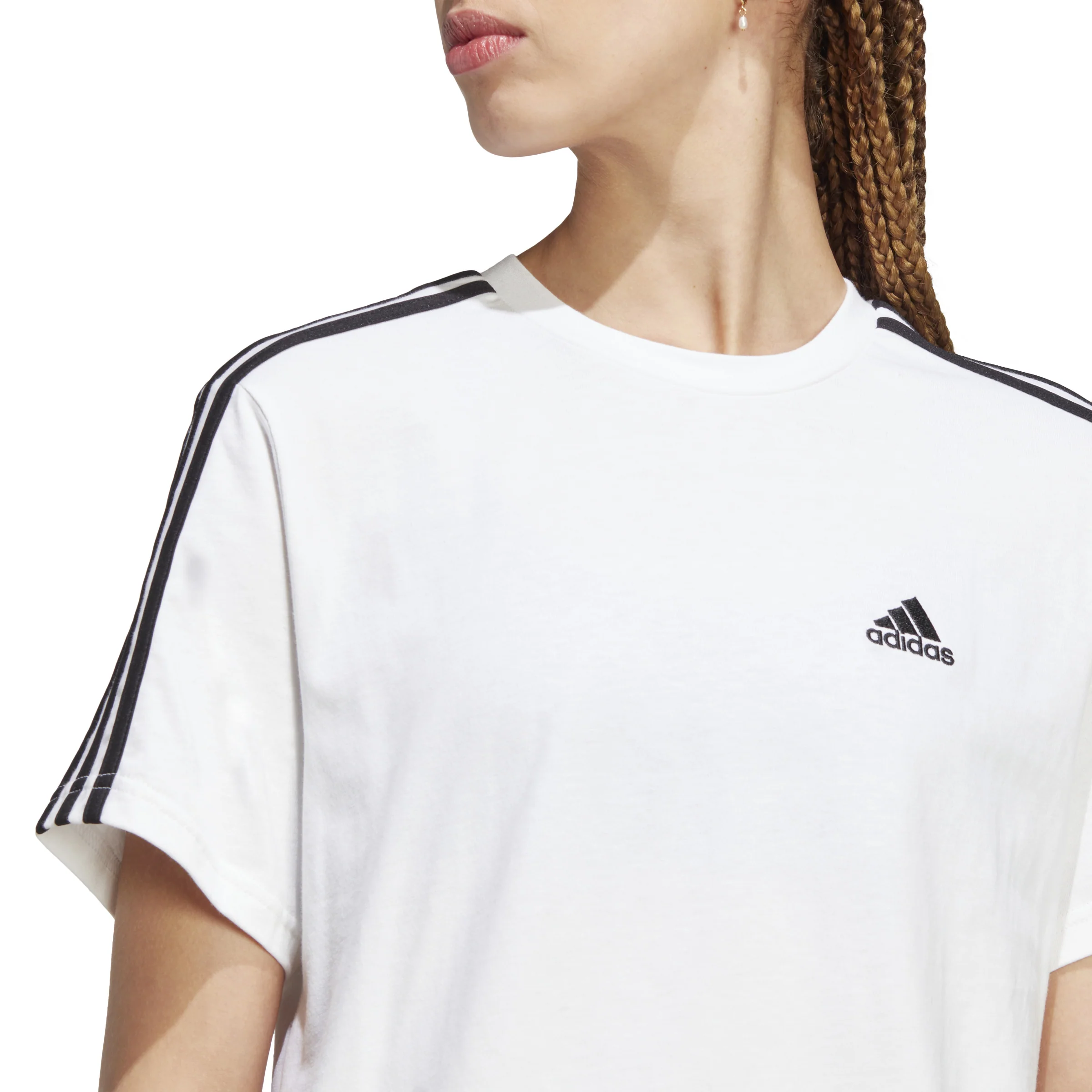T-shirts de Algodão Adidas 3-Stripes Essentials - Image 5
