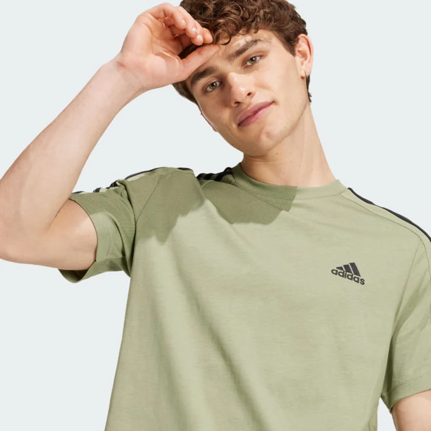 T-shirts de Algodão Adidas 3-Stripes Essentials - Image 3