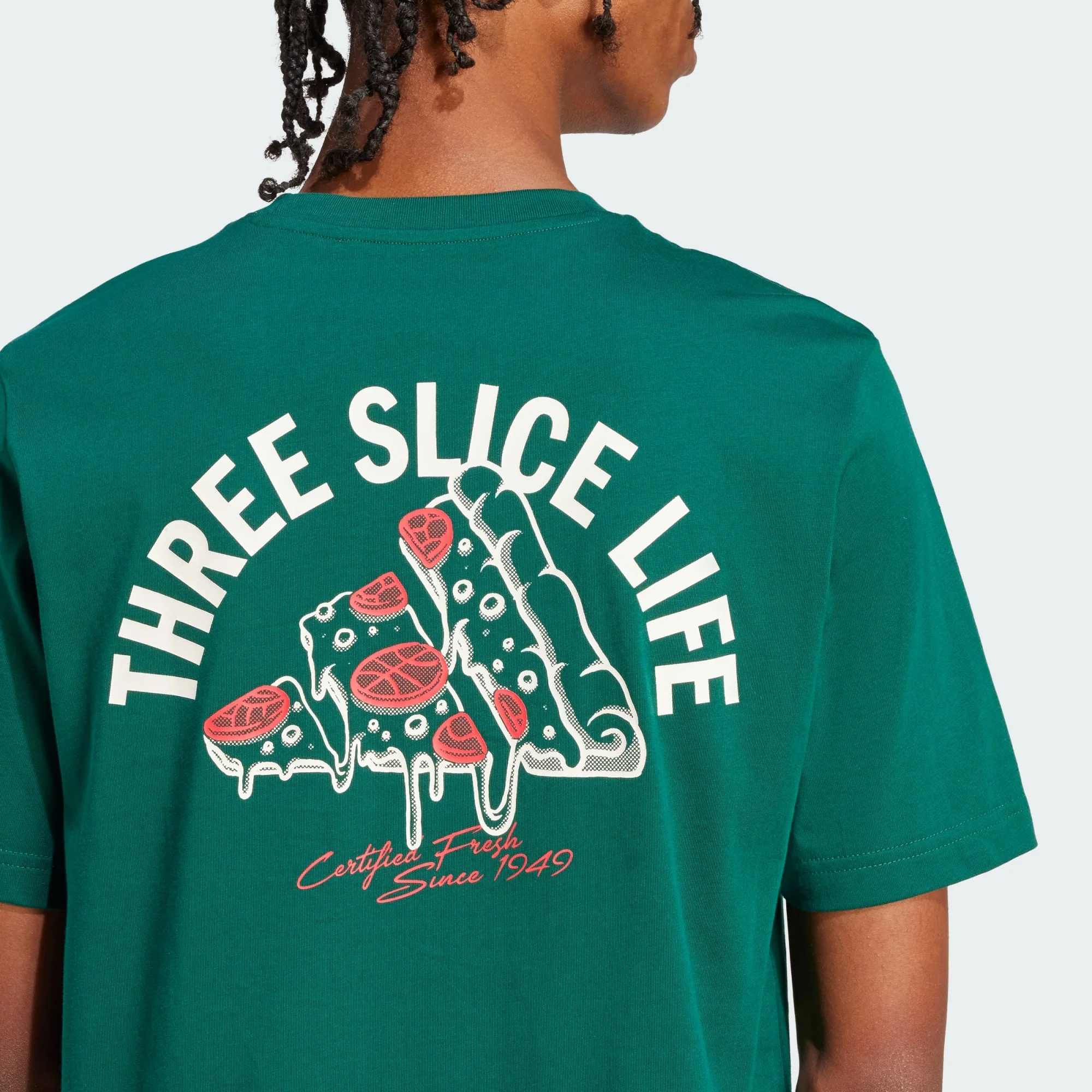 T-shirts de Algodão Homem Adidas Lounge Pizza - Image 4