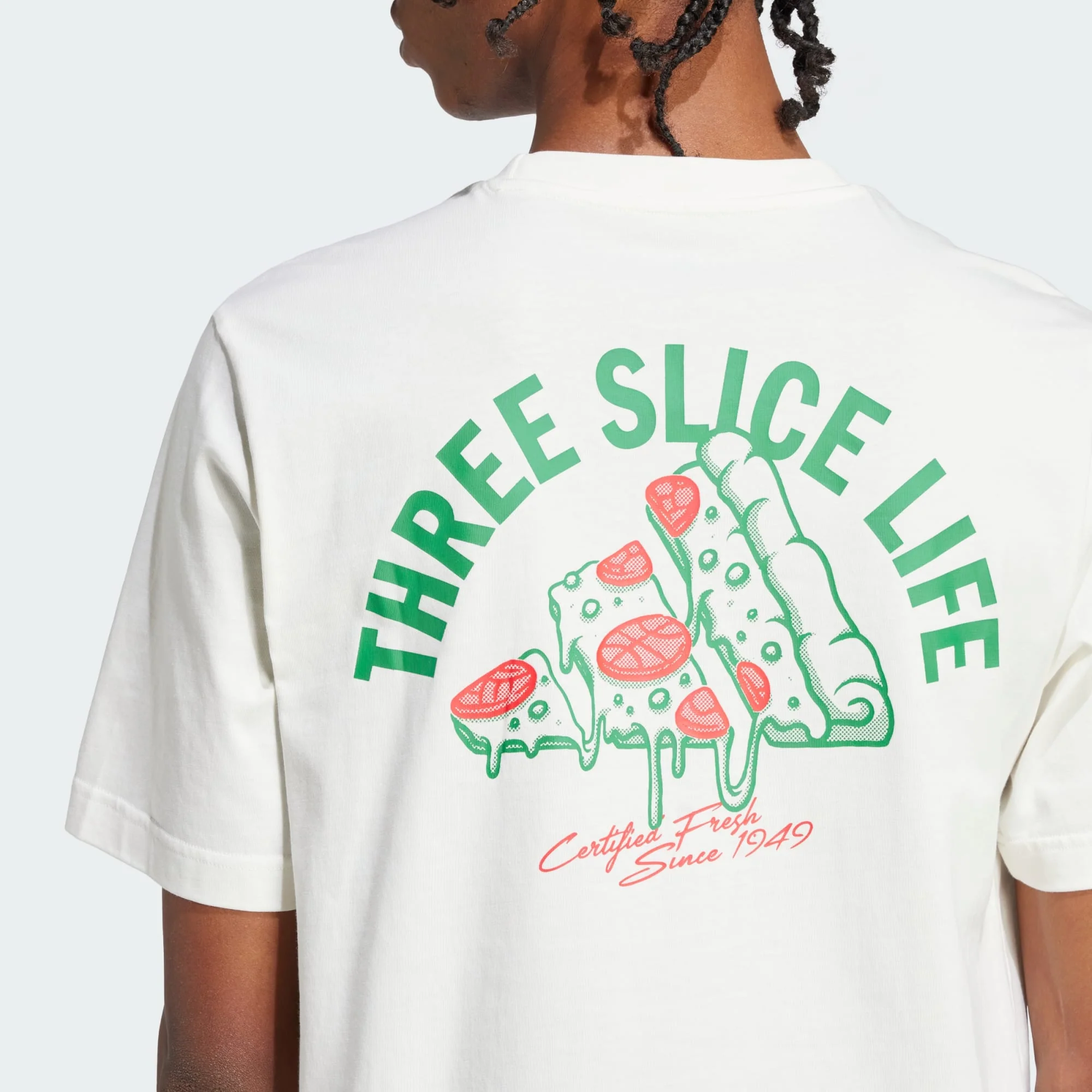 T-shirts de Algodão Homem Adidas Lounge Pizza - Image 5