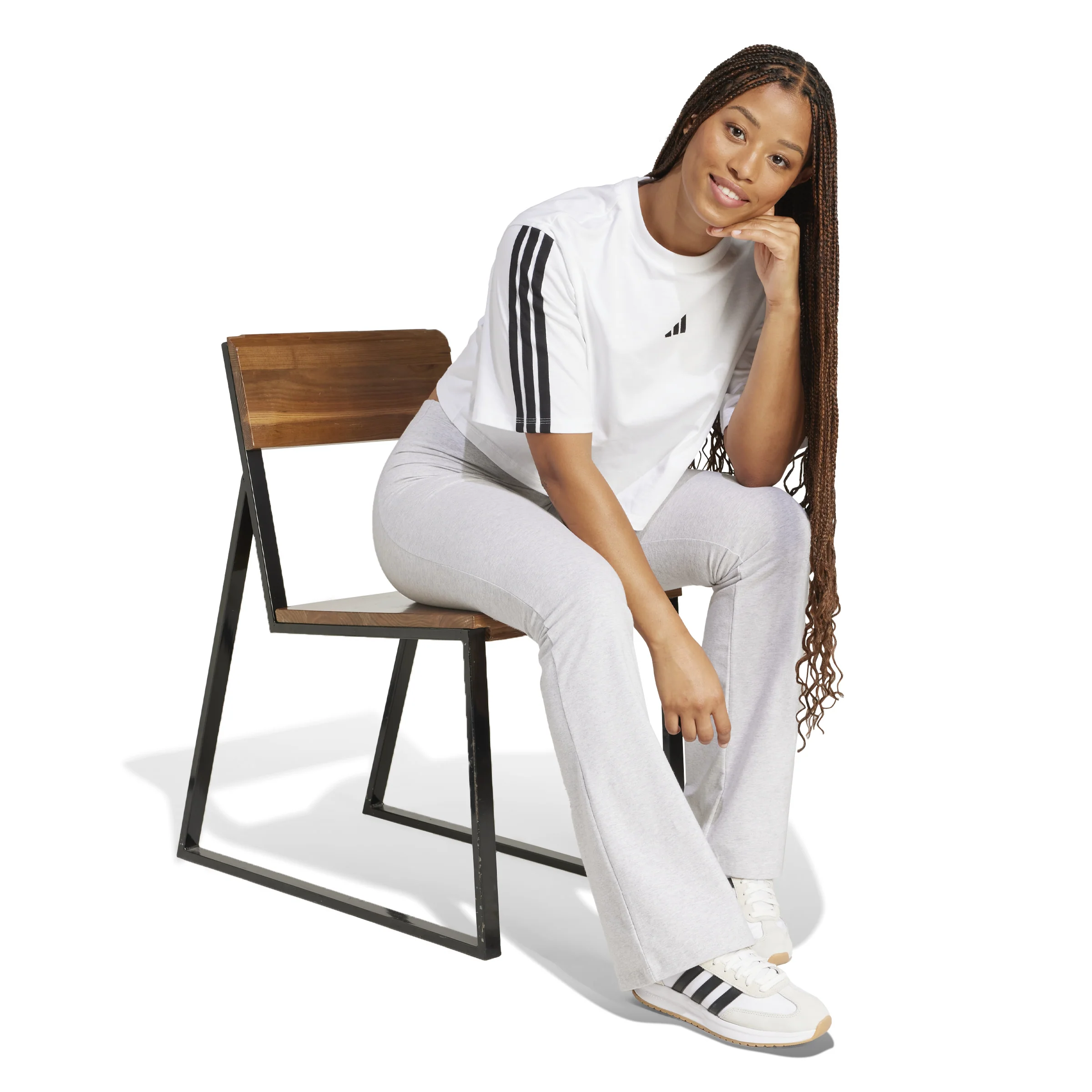 T-shirts de Algodão Mulher Adidas - Image 2