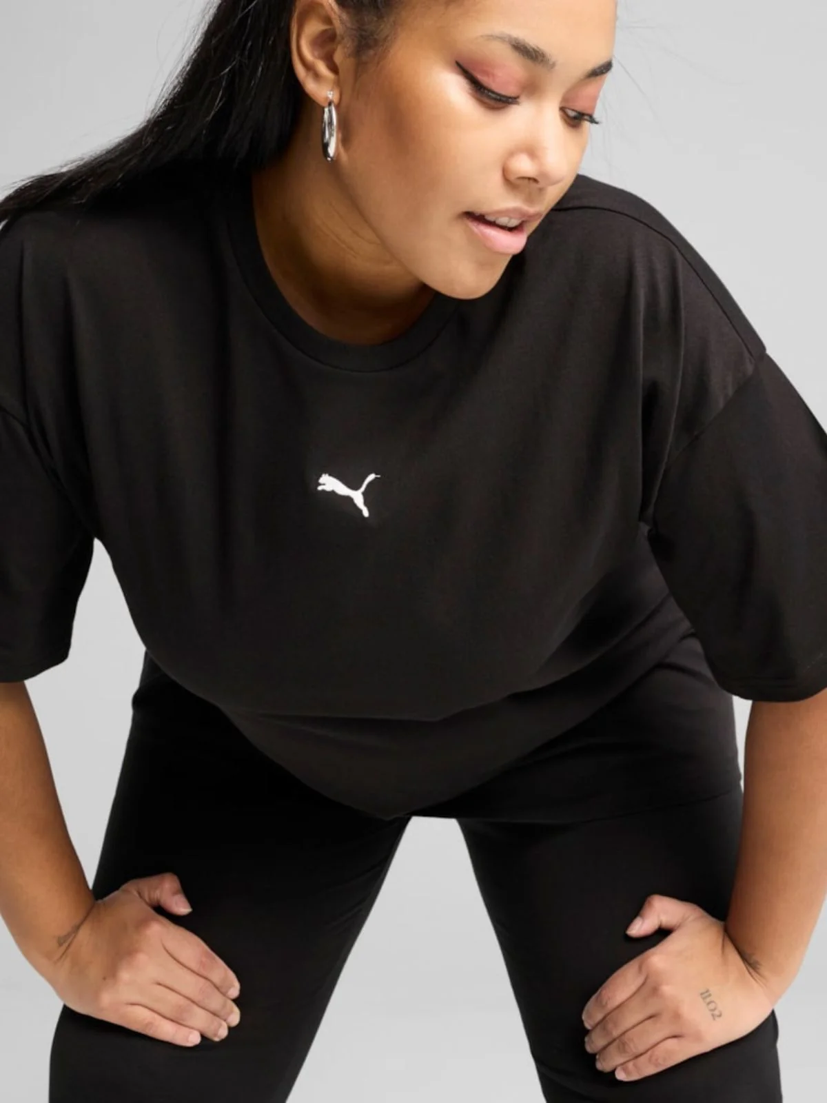 T-shirts de Algodão Mulher Puma Ess Relaxed - Image 3