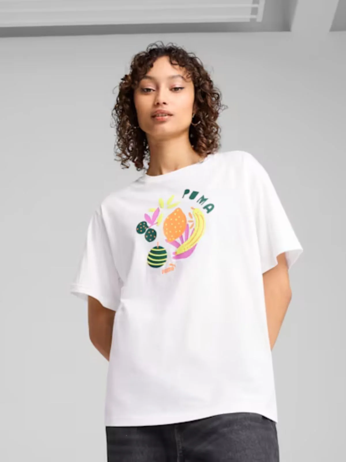 T-shirts de Algodão Mulher Puma Relaxed Fruity
