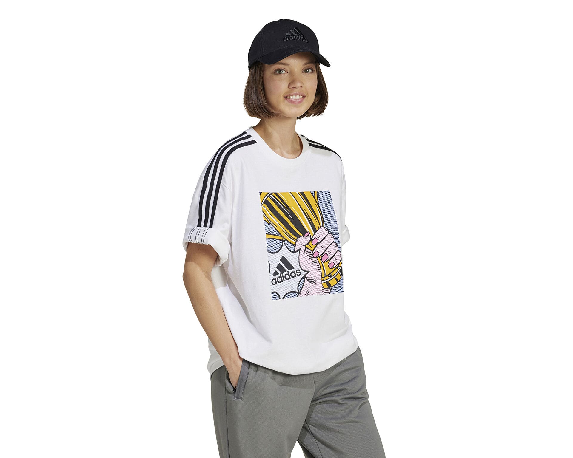 T-shirts Mulher Adidas Gallry Os - Image 2