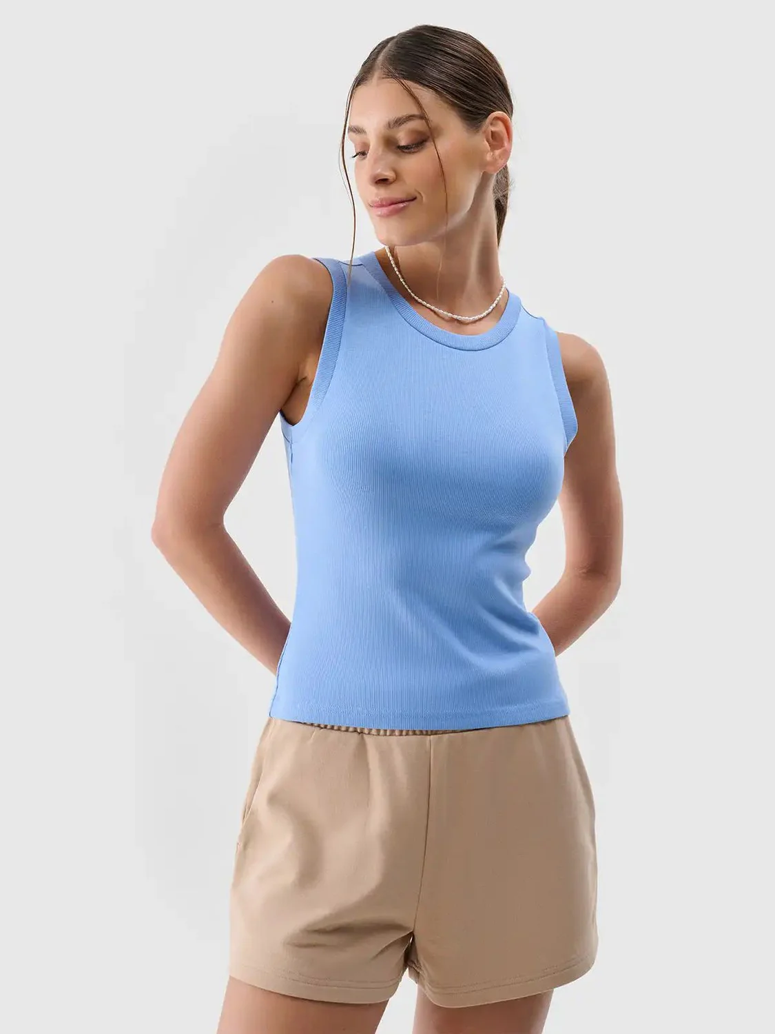 Tops de Algodão Desportivos Mulher 4F Fitness - Image 3